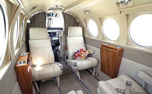 King Air C90 Interior