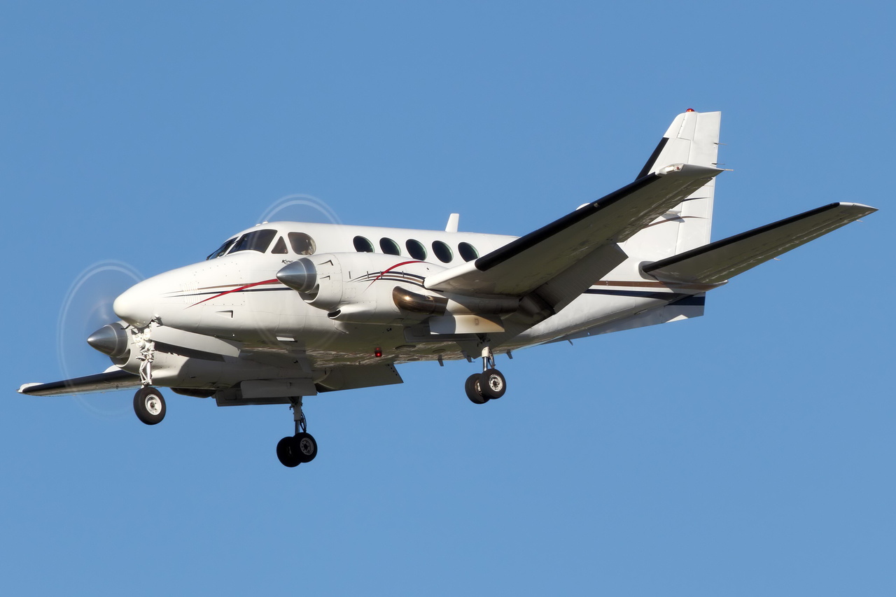 King Air 100 private jet charter'