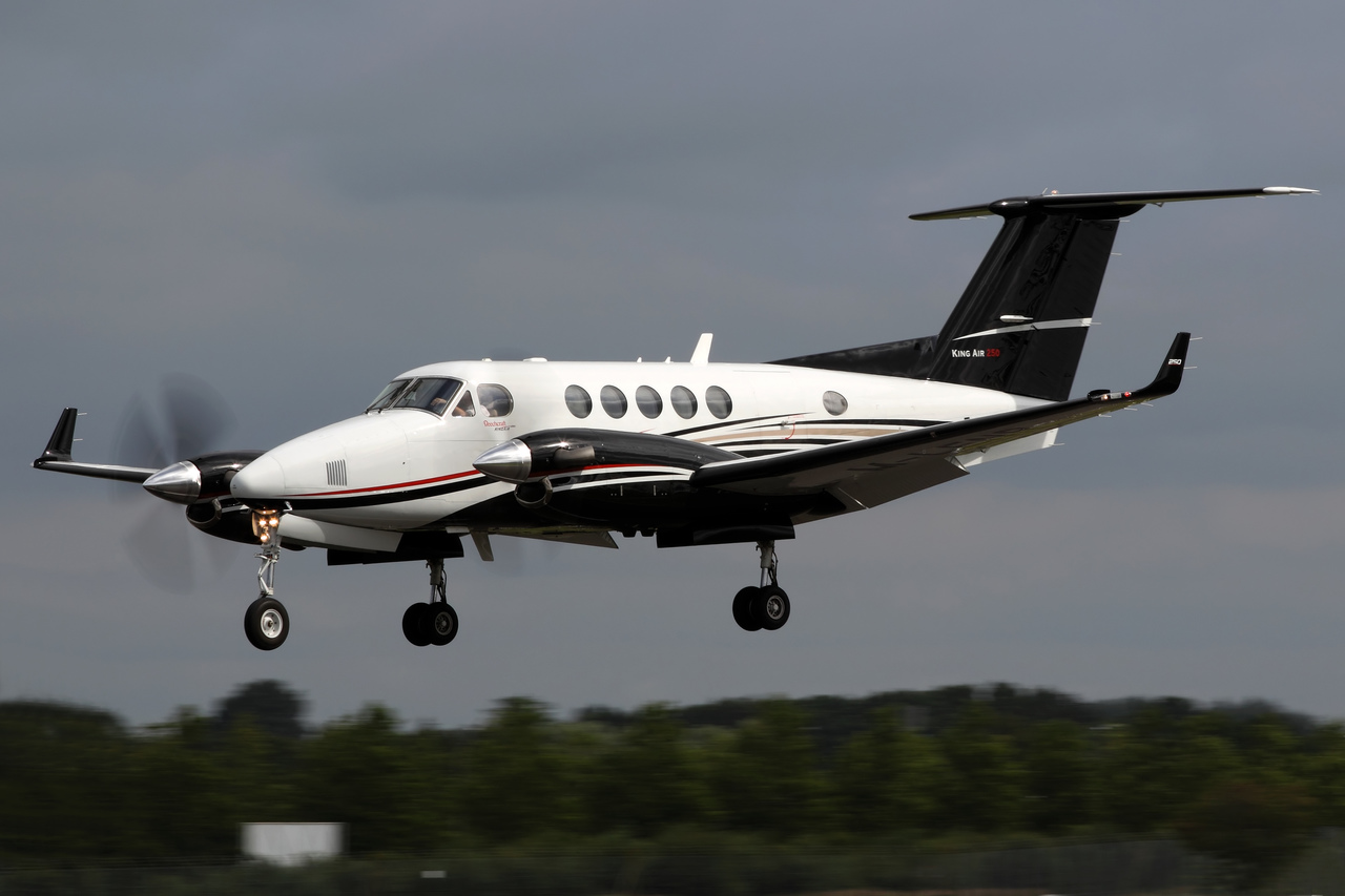 King Air 250 private jet charter'