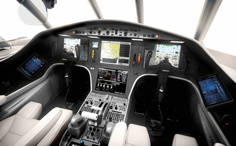 Falcon 2000LXS Cockpit