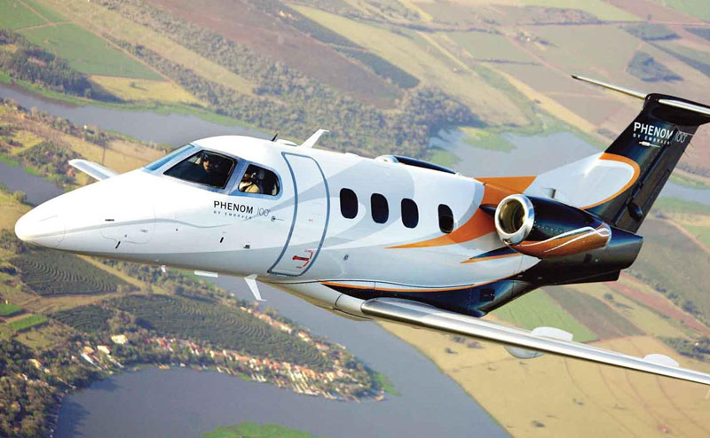 Phenom 100 private jet charter'