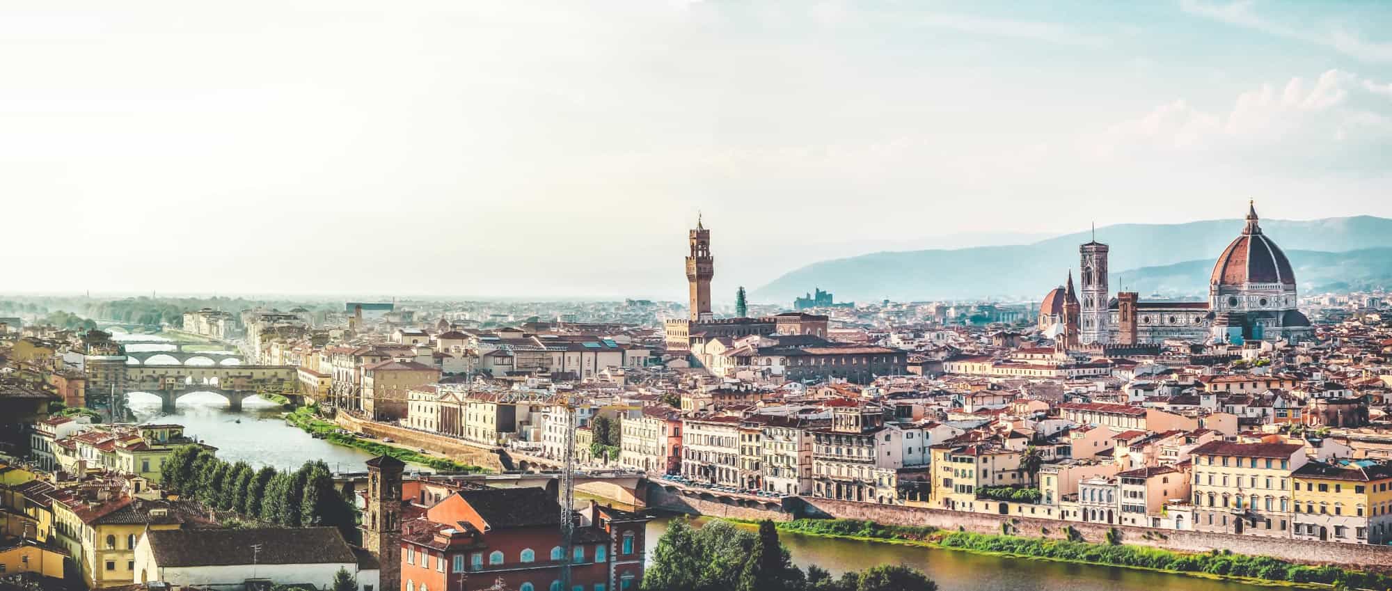 A panoramic view of Florence Italy