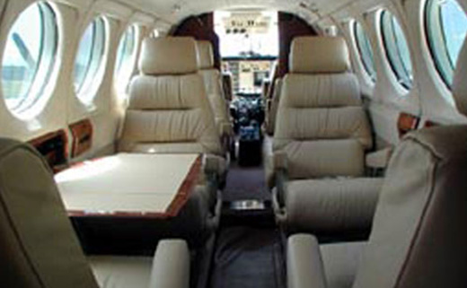 King Air 100 Interior