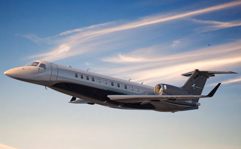 Legacy 650E private jet charter'