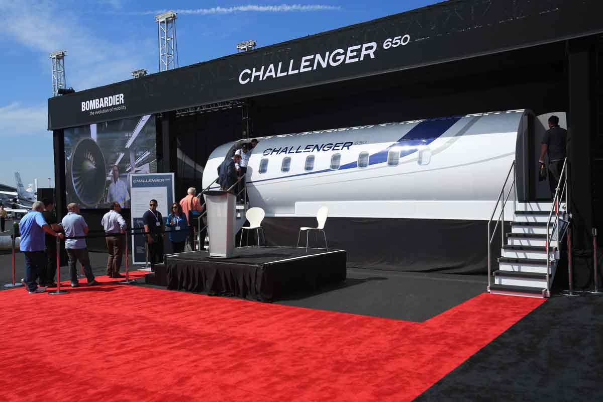 NBAA Challenger 650 Booth Display