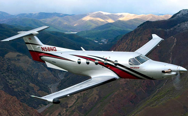 Pilatus PC-12 NG private jet charter'